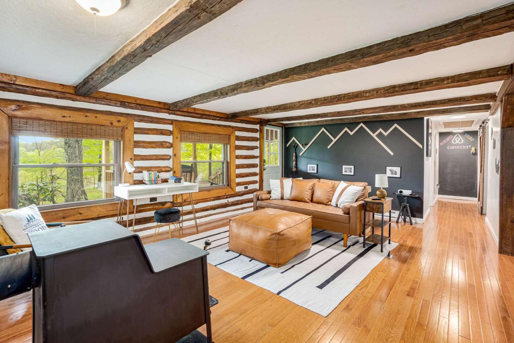 Modernized Log Cabin W Hot Tub Fire Pit & Views Berkeley Springs Bagian luar foto